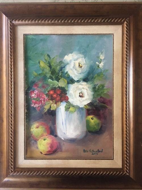 *** RITA RUTHERFORD - UNFRAMED IMPASTO OIL (stretched can be hung as is) & FRAMING OPTION
