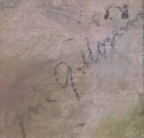 *** ORIGINAL ARTWORK  SCOTLAND (1 of 2) - Old Signed Watercolour - ornate frame