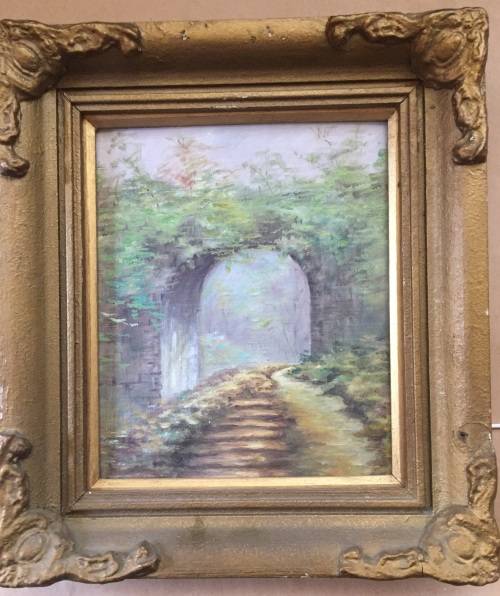 *** ORIGINAL ARTWORK  SCOTLAND (2 of 2) - Old Oil - ornate frame