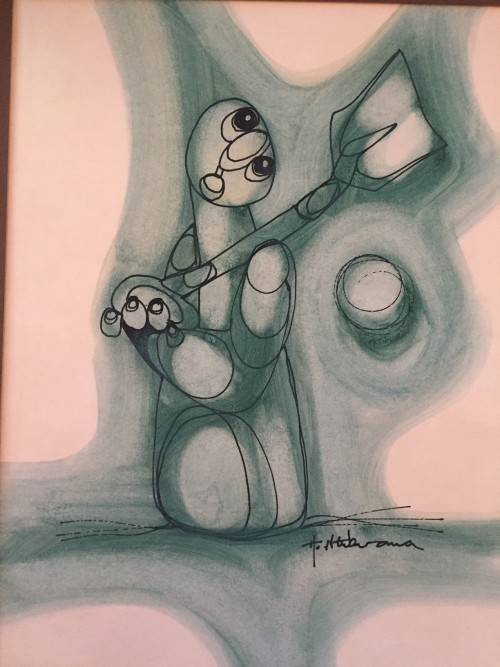 ***HARGREAVES NTUKWANA (1938 - 1998) *** 360mm x 270mm (artwork dimensions) *** BEAUTIFUL *** FRAMED