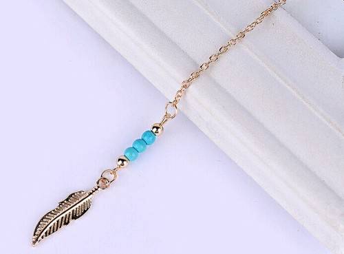 BOHEMIAN LONG FEATHER NECKLACE