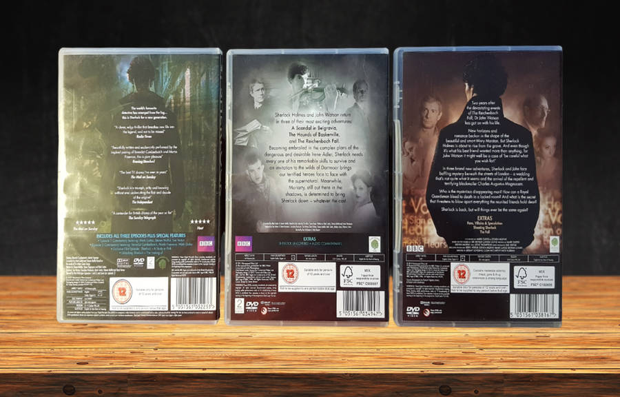 Sherlock Season 1, Season 2, and Season 3 - DVDs