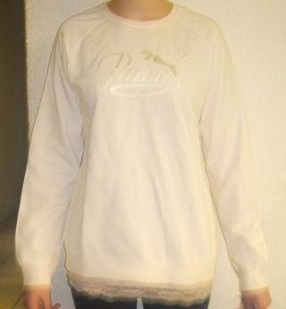PUMA SWEATER. SIZE 12. AS NEW - LITTLE BIT SHOP SOILED; WILL WAS OUT