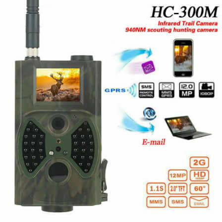 HD Hunting Trail Digital Animal Camera IR Night Vision Video 1080P GPRS
