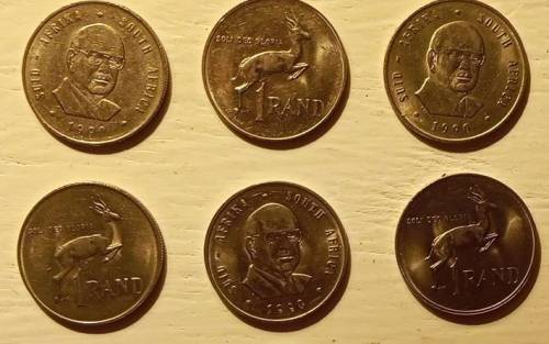 AU 1990 R1 R.S.A , Pieter W. Botha 20 coins bid on 1 to take them all baz