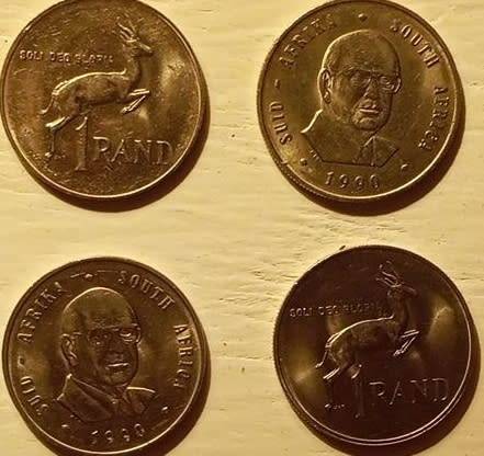 AU 1990 R1 R.S.A , Pieter W. Botha 20 coins bid on 1 to take them all baz