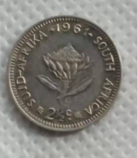 1961 2,5 cent R.S.A  XF-AU