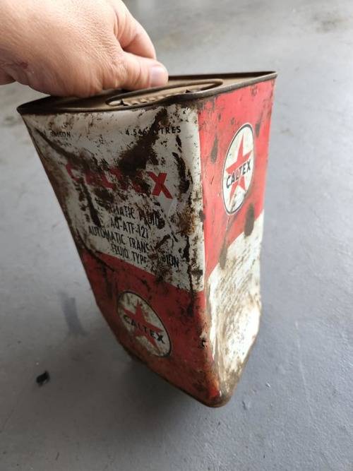 Caltex tin...damaged