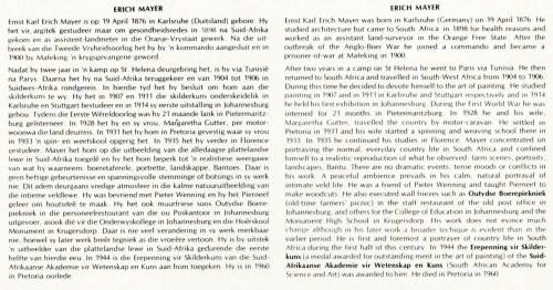 RSA 1976-04-20 Birth Centenary of Erich Mayer (Artist) FDC 2.14a [SACC R160]