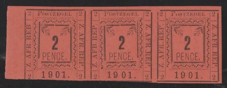 1901 Pietersburg 2d Printing 2 Clandestine Sheet (12) & strip (3) [SG `22 Cat Val £597 - R14,000]