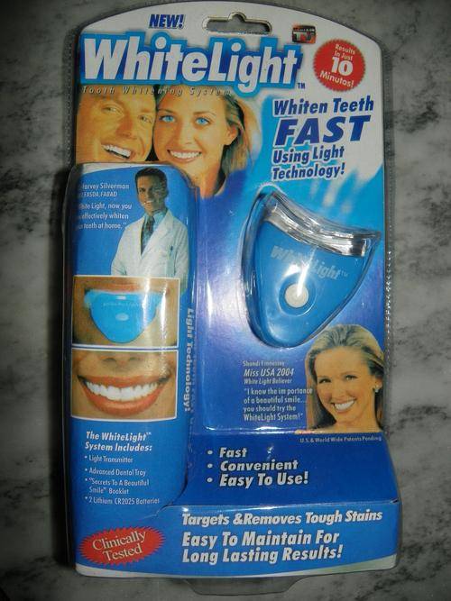 White light tooth whitening system