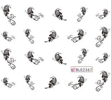 BUTTERFLY NAIL ART DECAL STICKERS