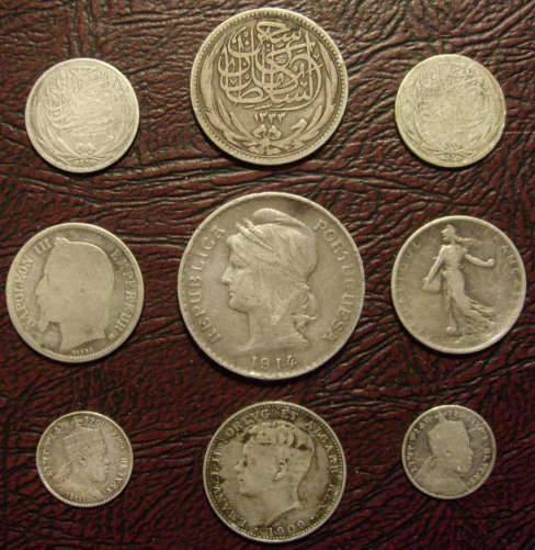 Old world silver lot - more than 1 ounce pure silver