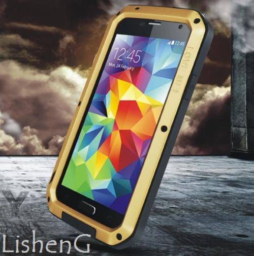 **NEW** Galaxy S5 LOVE MEI Powerful Case - With Corning Gorilla Glass 3 Screen Protection