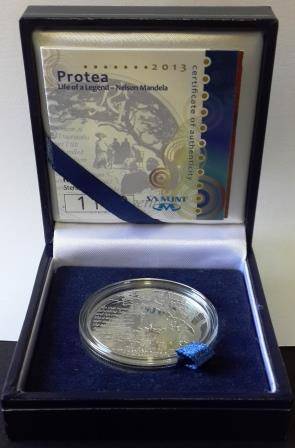 2013 - Encapsulated R1 - Protea Life of a Legend - Presented in SA Mint box with Certificate