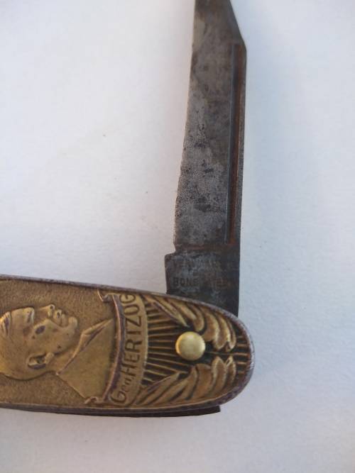Brass pocket knife