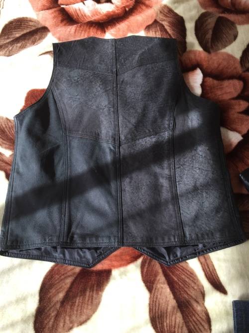 Mens leather waistcoat
