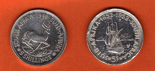 1948 and 1952 CROWNS 5 Shillings