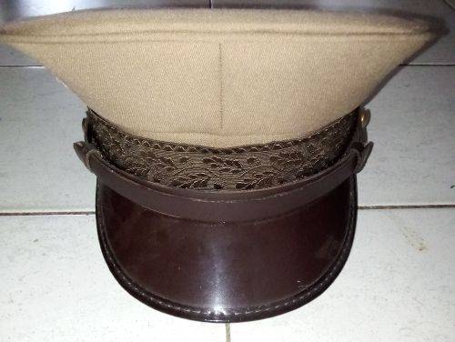 Military Step-out Cap Brown