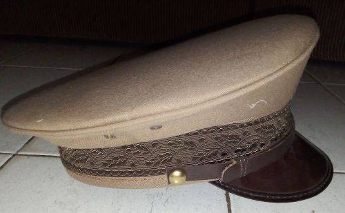 Military Step-out Cap Brown