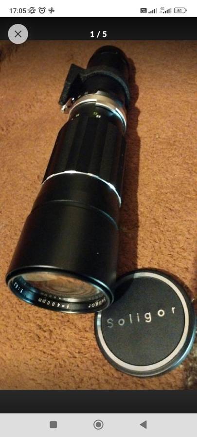 Soligor 400mm Telephoto Lens with Nikon mount