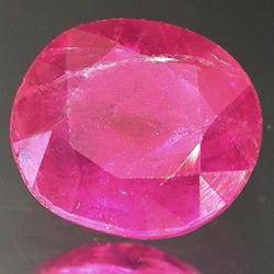 RUBY (NATURAL BURMA) - RICH PIGEON BLOOD RED OVAL FACET - 1.22cts