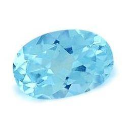 TOPAZ - SKY BLUE OVAL FACET - 0.87cts