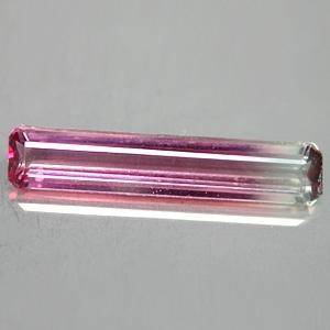 TOURMALINE - BI-COLOUR LONG OCTAGON FACET - 3.135cts