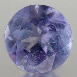 TANZANITE - VIOLET BLUE ROUND FACET - 0.49cts