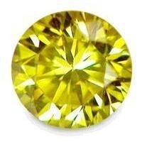 DIAMOND - NATURAL YELLOW ROUND BRILLIANT CUT - 0.03cts