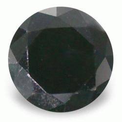 0.325cts NATURAL DIAMOND - JET BLACK ROUND BRILLIANT FACET