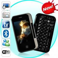 Gunslinger China Cell Phone with Keyboard and Swivel Touchscreen
