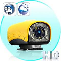 Mini HD Sports Camera (720p, 30 Meter Waterproof, 4 White + 4 IR LEDs, Motion Detection)