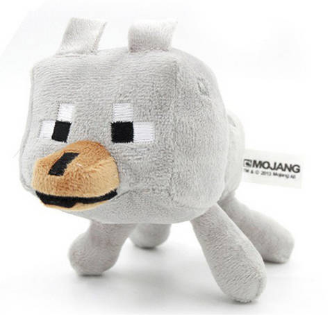Minecraft 22cm Wolf Plush Toy
