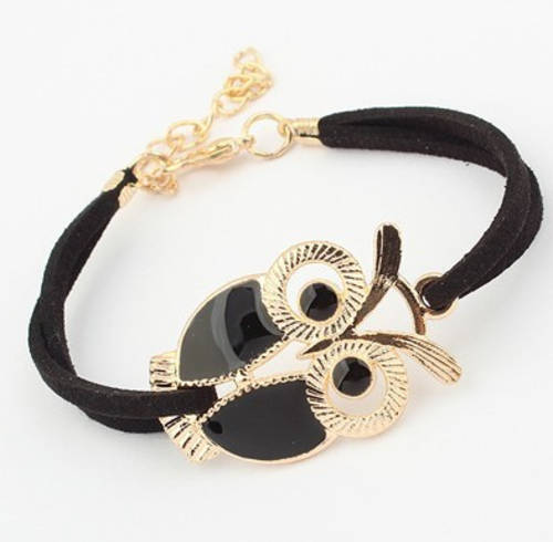 NEW Infinity Genuine Leather Bracelet - Owl