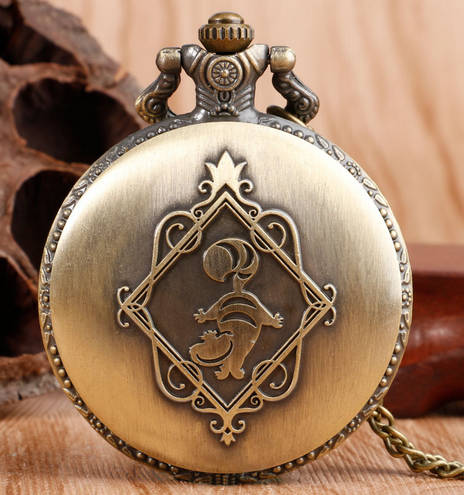 Alice in Wonderland - Pocket Watch With Necklace Chain