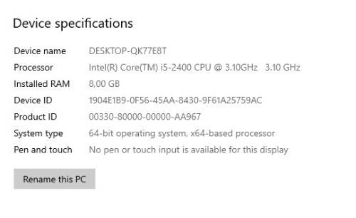 Lenovo ThinkCentre M91p SFF | Core i5 2400 3.10GHz | 8GB RAM | 250GB SSD+320GB HDD | ATi HD5450 1GB