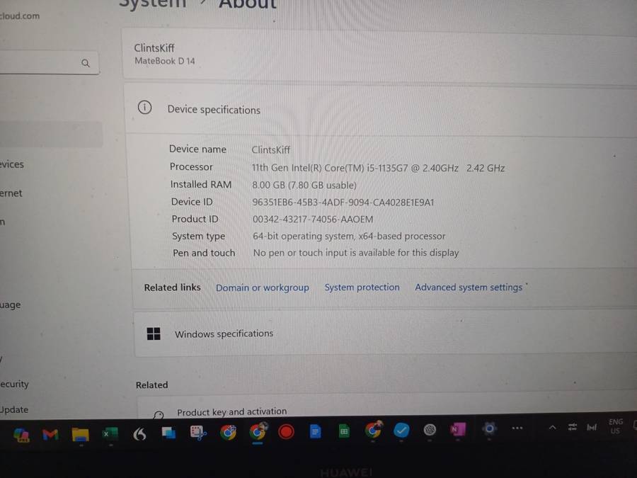 Huawei MateBook D14 i5 11th Gen 8GB 512GB SSD Cheapest on BOB