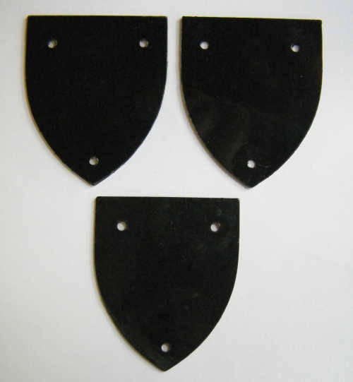 Lot of 3 flash backing plates - as per photo