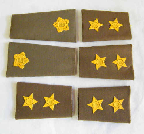 Lot of 3 Pairs of SA Army epaulettes - as per photo