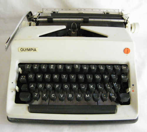Olympia Typewriter in travel case - as per photo