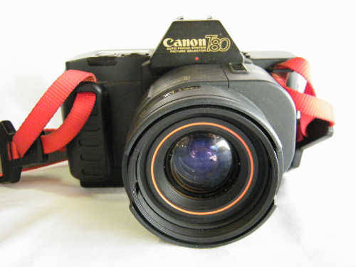 Canon T80 Auto Focus camera in bag - as per photo