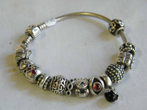 PANDORA 925 Silver Charm Bracelet - as per photo