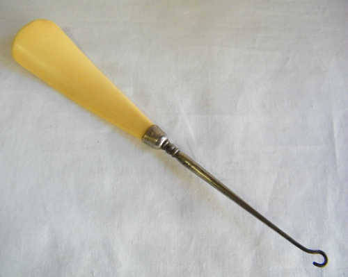 Vintage Bone Shoe Horn/ shoe button hook  - as per photo