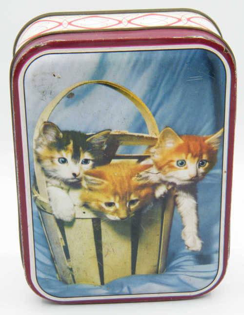 Vintage Cat Tin - as per photo