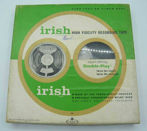 Irish Brand reel to reel recording tape - as per photo