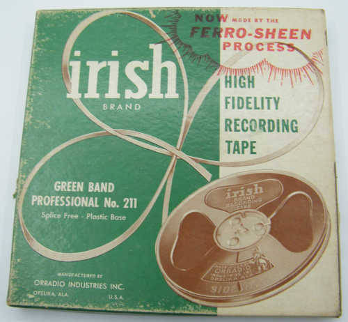 Irish Brand reel to reel recording tape - as per photo