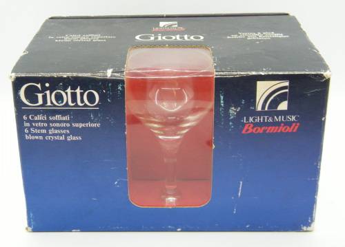 Vintage GIOTTO Sherry Glasses in box - as per photo