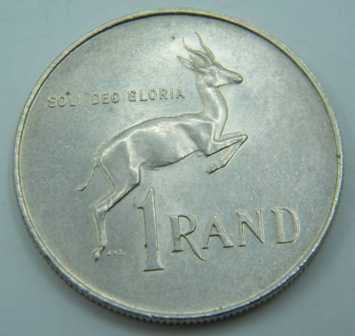 1966 SA Silver R1 Coin - as per photo