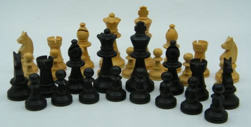 Vintage Wooden Chess Pieces - as per photo